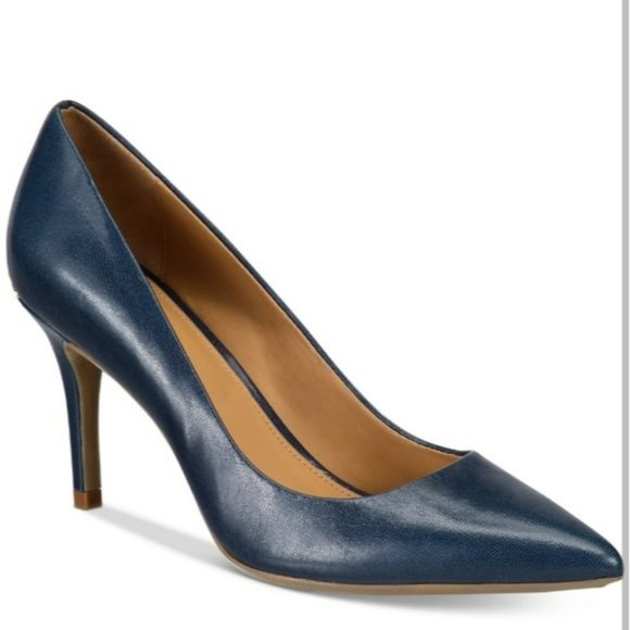 Calvin Klein Gayle Stiletto Pumps Navy 7.5 - Picture 4 of 8